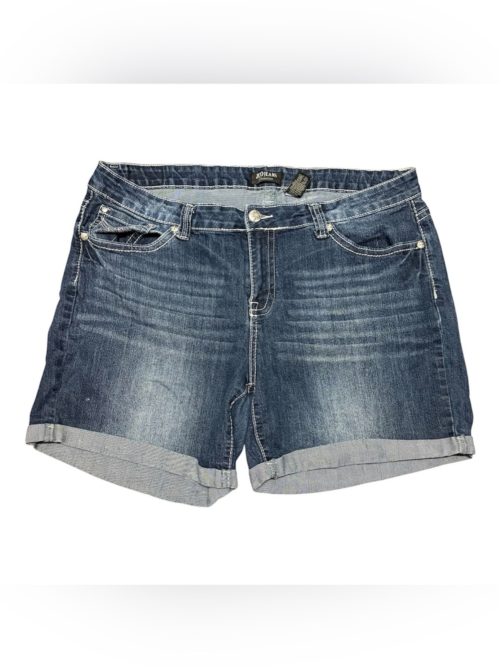 ZCO Jeans Premium Embellished Back Pocket Denim Shorts Size 22